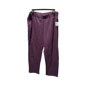 Karen Scott Sport Petite Fleece Sweatpants in Purple XLP NWT